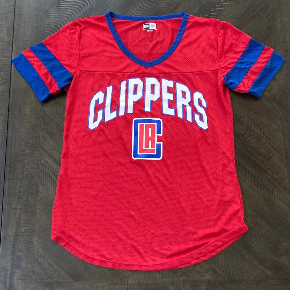 New Era Red and Blue Clippers womens Jersey